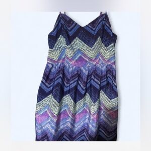 American Eagle Outfitters Multicolor Chevron Dress
